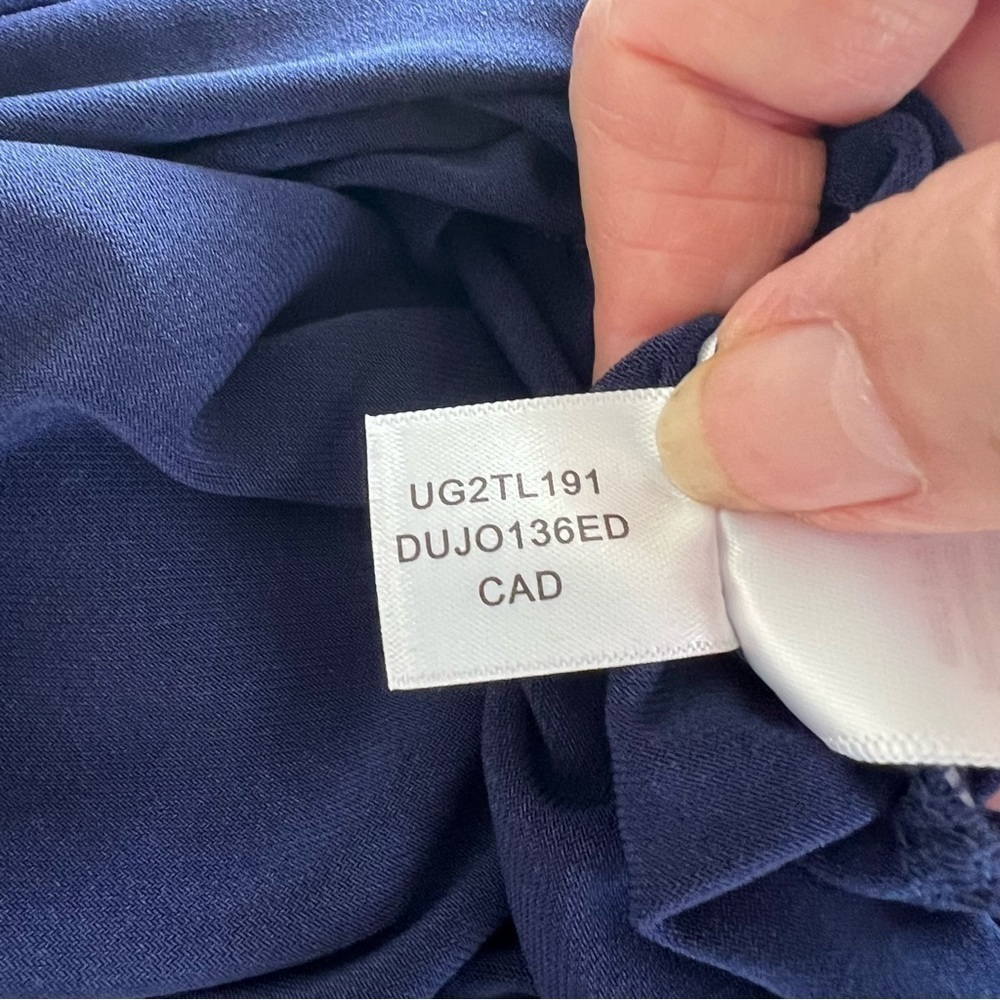 DKNY Ruched Short Sleeve Top in Cadet Blue NWOT SZ S - Picture 3 of 8